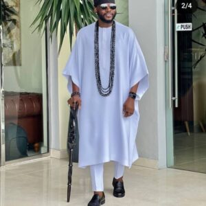 Classic White Agbada