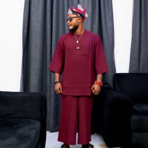 maroon "Senator" wear outfit